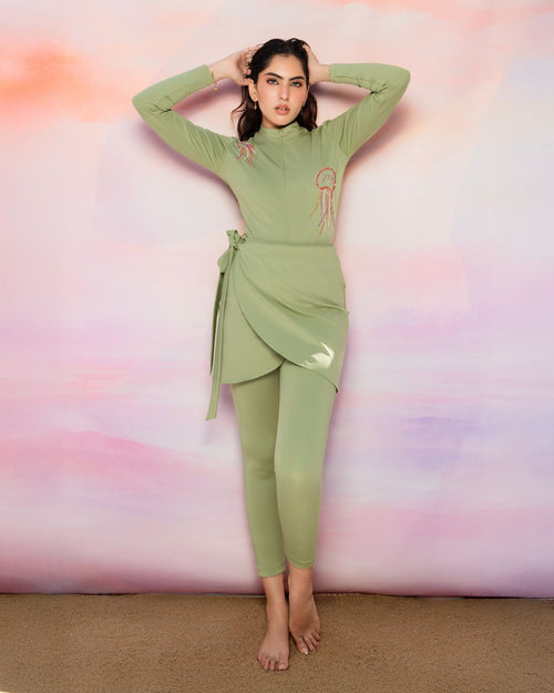 Moss Full Sleeves Bodysuit