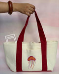 Island Days Fire Jellyfish tote