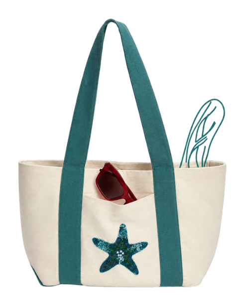 Island Days Blue Sea Star Tote