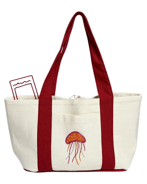Island Days Fire Jellyfish Tote